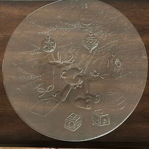 LIBBEY PLATTER ~ CHRISTMAS 13” glass